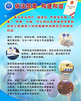禁毒展板圖片