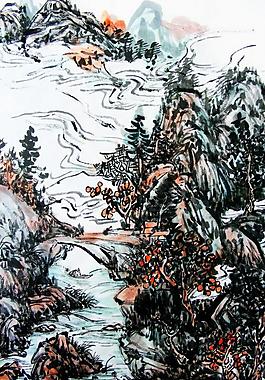 山水畫圖片