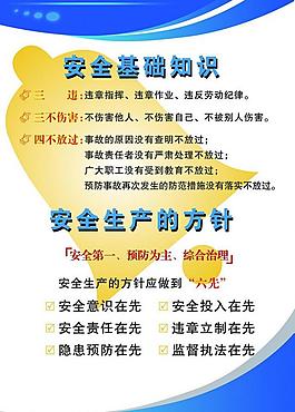 安全施工知識展板圖片