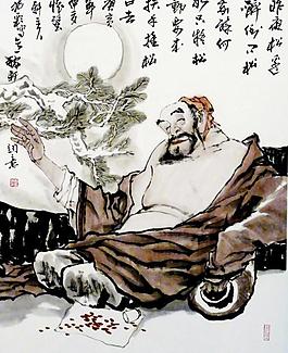 醉酒圖圖片
