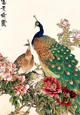 富贵倚霞图片