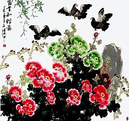 富貴和諧圖圖片