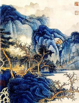 山居圖圖片