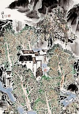山水圖圖片