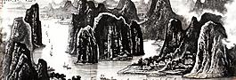 李可染山水畫圖片