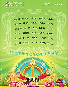 生日展板圖片