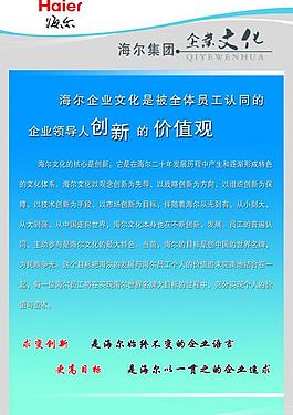 海爾展板圖片