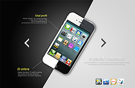 iPhone手機廣告psd圖片素材