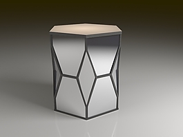 3D歐式六邊形咖啡桌茶幾