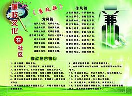 廉政文化展板圖片