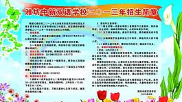 招生簡章展板圖片