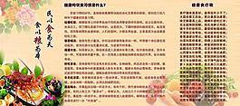食堂展板圖片