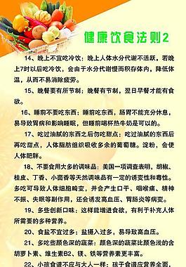 饮食展板图片