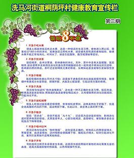 飯后8不急展板圖片