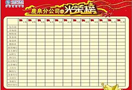 光榮榜展板圖片