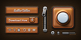 Leather UI Elements