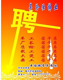 服装招聘图片