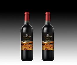 紅酒酒標(biāo)平面圖圖片
