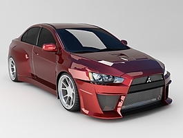 三菱跑車(chē)3D模型