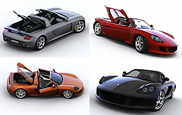 保時(shí)捷跑車(chē)3D模型