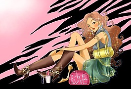 免費(fèi)購(gòu)物女性PSD模板