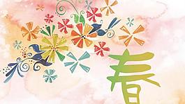 春季吊旗圖片