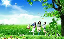 春季吊旗圖片