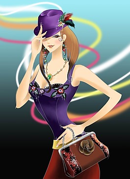 免費(fèi)購(gòu)物女性PSD模板