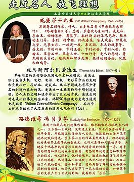 名人展板图片
