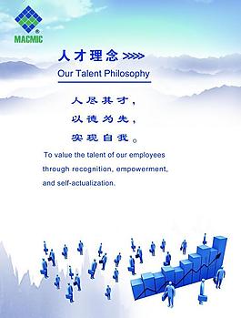 人才理念展板圖片