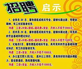 招聘展板圖片