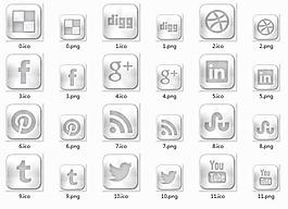 銀白色手機軟件圖標