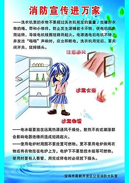 消防宣傳展板圖片
