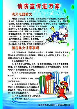 消防宣傳展板圖片