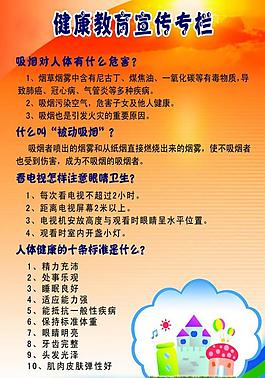 健康教育展板圖片