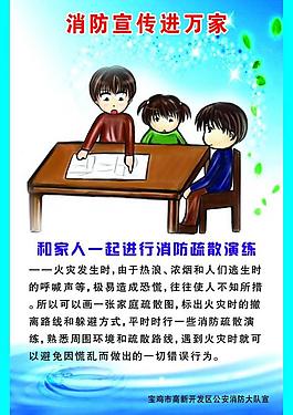 消防宣傳展板圖片