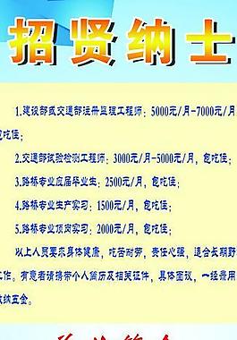 招贤纳士展板图片