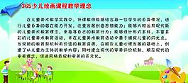 少兒繪畫(huà)理念展板圖片