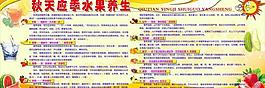 秋季養生展板圖片
