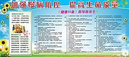 慢病防控展板圖片