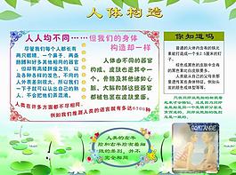 人體構造 人體知識展板圖片