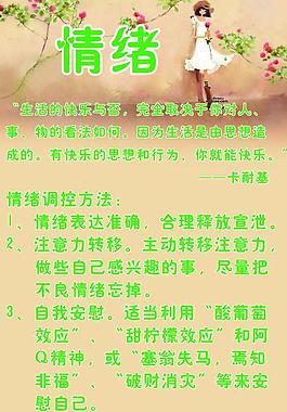 心理健康宣傳展板圖片