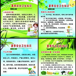 夏季健康知識(shí)展板圖片
