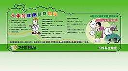 人體健康指標展板圖片