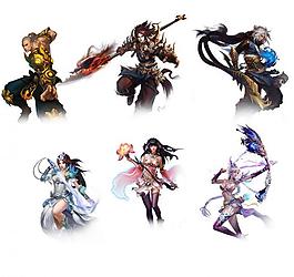 武魂游戲人物素材圖片