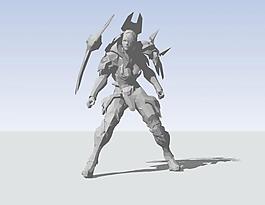 游戏人物3d模型图片