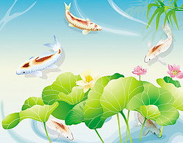 魚與荷中國風