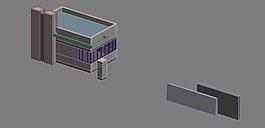 門衛3d模型圖片