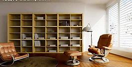 書房3d模型圖片
