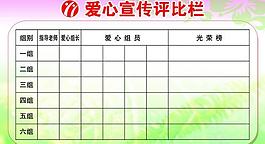 愛心宣傳展板圖片